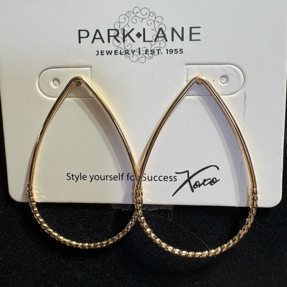 Park Lane Almond Gold earrings and Abalone necklace - Picture 4 of 4